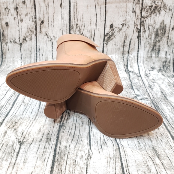 Stylish Lucky Brand Natural Leather Booties - Picture 10 of 10